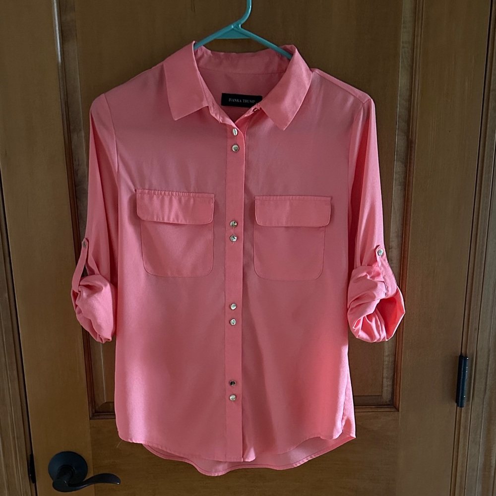 Ivanka Trump Coral Blouse
